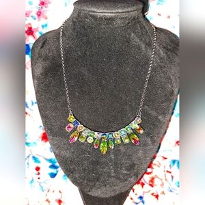 NEW GUNMETAL OILSPILL NECKLACE